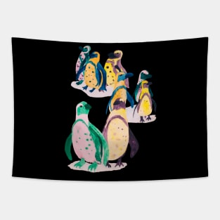 Pretentious Party Penguins Tapestry