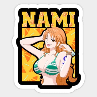 Wano; Nami and Zeus,  Sticker for Sale by SpookyKlauser