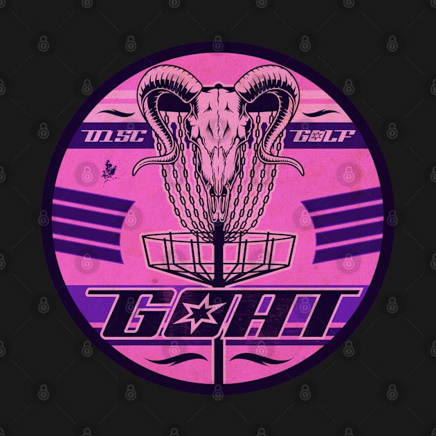 Disc Golf Pink Goat by CTShirts