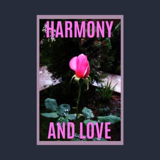 harmony with small pink rose T-Shirt