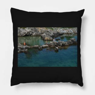 Boys on the Rocks Pillow