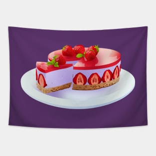 Sailor Mars Themed Cheesecake Tapestry