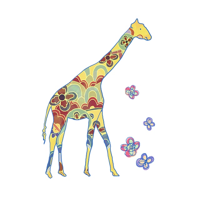 A giraffe with a traditional pattern. by Miracle