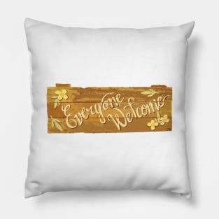 Everyone Welcome Homestead Sign - Wynonna Earp Pillow