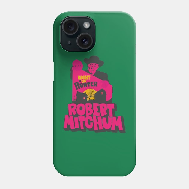 The Night of the Hunter: Captivating Robert Mitchum's Iconic Performance Phone Case by Boogosh