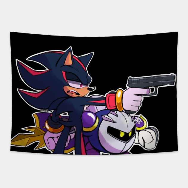 Shadow and Meta Knight Tapestry by Lunatyk