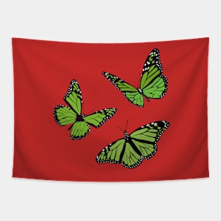 Beautiful soft green butterfly illustrations Tapestry