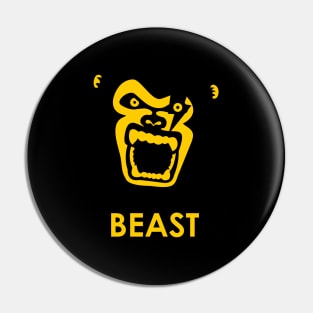 Attention Gorilla Beast Pin