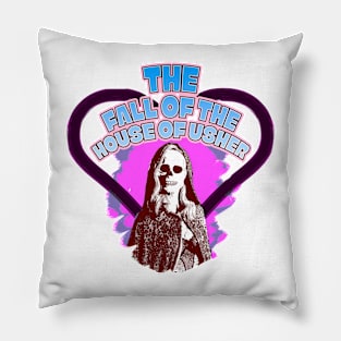 The Fall of the House of Usher Carla Gugino skull mask Pillow