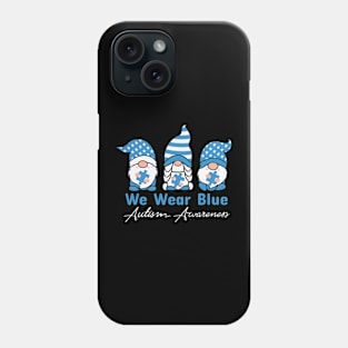 Blue Gnome Autism Awareness Gift for Birthday, Mother's Day, Thanksgiving, Christmas Phone Case