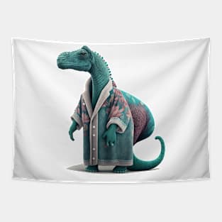 Dinosaur in a robe Tapestry