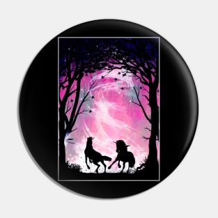 Unicorns in Forest Pin