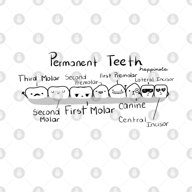 Permanent Teeth (Names) by Happimola