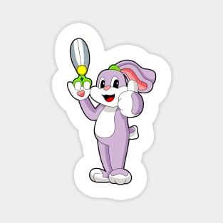 Rabbit Hairdresser Scissors Magnet