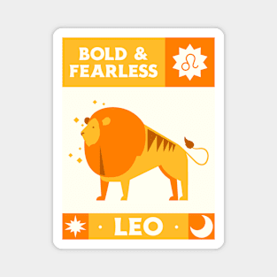 Leo Zodiac Sign Magnet