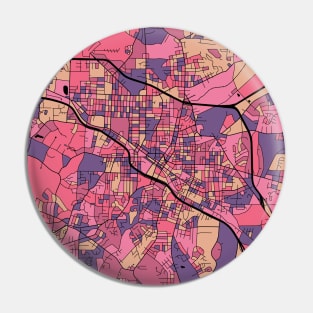 Durham Map Pattern in Purple & Pink Pin