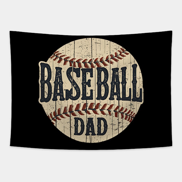 Baseball-dad Tapestry by Funny sayings