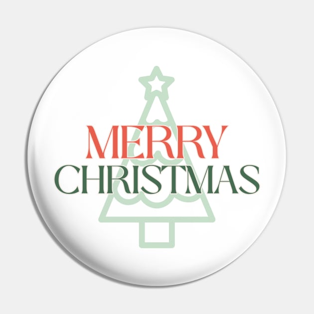 Merry Christmas Pin by Ce's Tees