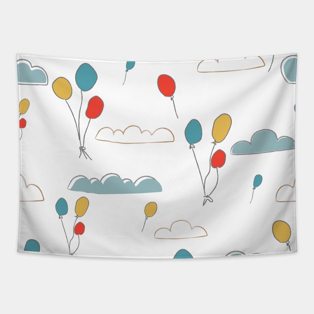 Air Balloons Tapestry by Creative Meadows