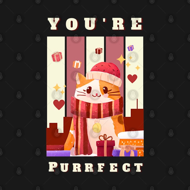 You're Purrfect - Christmas Cat by Cerverie