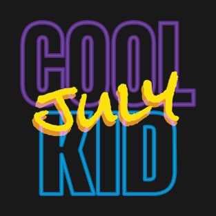 Cool July Kid in black T-Shirt