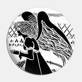 Art Nouveau Angel Pin