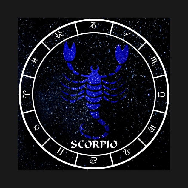 Scorpio - Zodiac Sign by KimberlyFizzArt