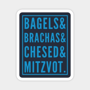 Bagels, Brachas, Chesed & Mitzvot Magnet