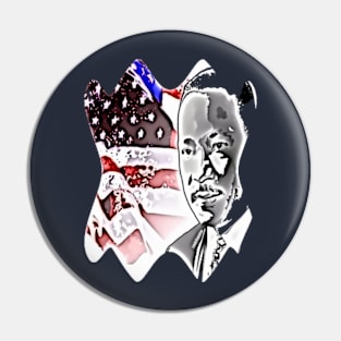 Martin luther king flag usa No violence Pin