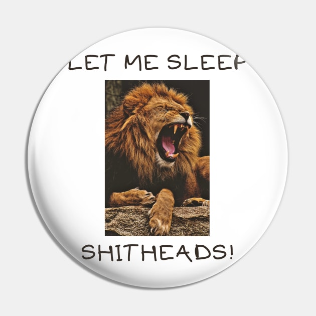 Let me sleep shitheads Pin by IOANNISSKEVAS