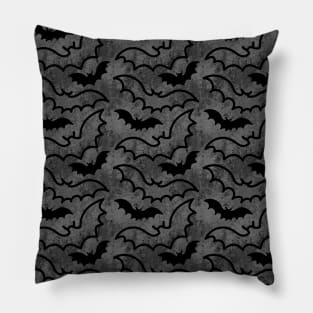 Flying Bats Vampire Dark Pattern Pillow