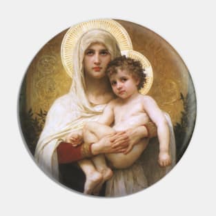 Madonna of the Roses by Bouguereau Pin