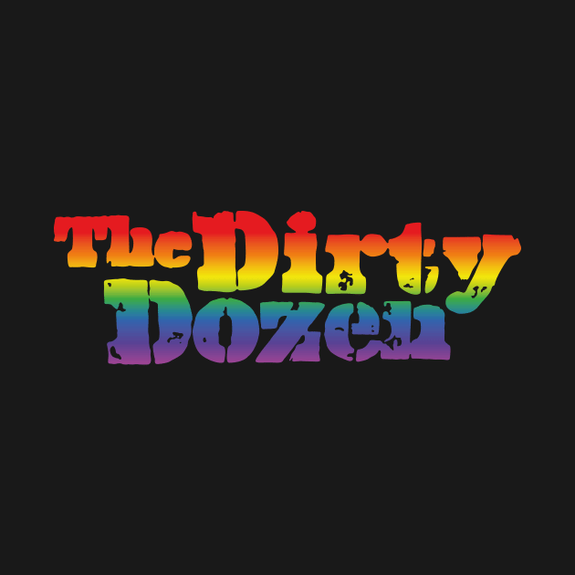 The Dirty Dozen logo (rainbow effect) by GraphicGibbon