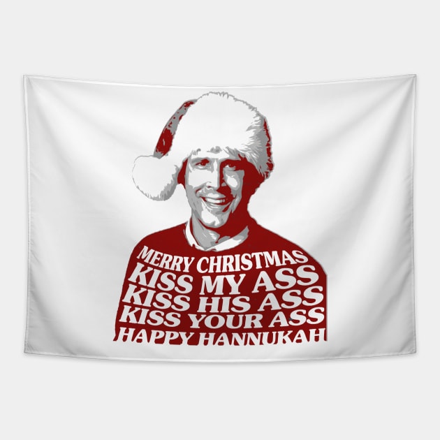 Christmas Vacation - happy hannukah Tapestry by V x Y Creative
