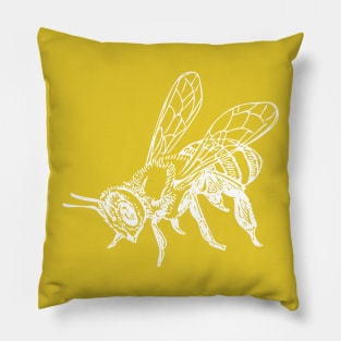 Honey Bee Tee (White design) Pillow