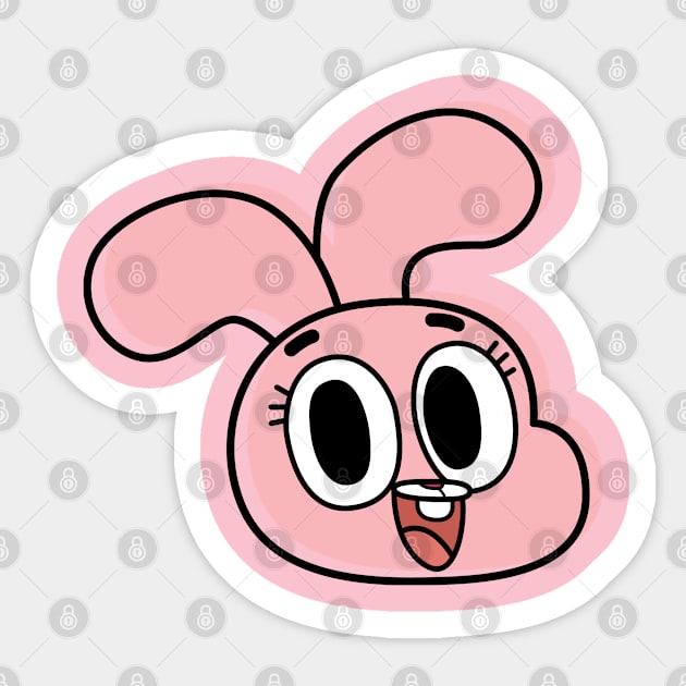 The Amazing World of Gumball Anais Watterson in Winter Clothes Sticker -  Sticker Mania