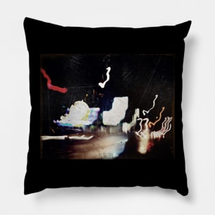 View in the city in a night Pillow