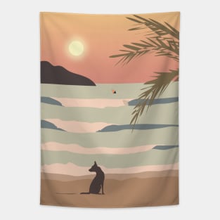 Sunset in Sayulita, Mexico Tapestry