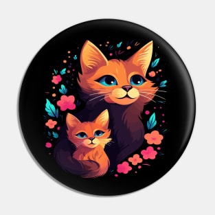 Somali Cat Mothers Day Pin