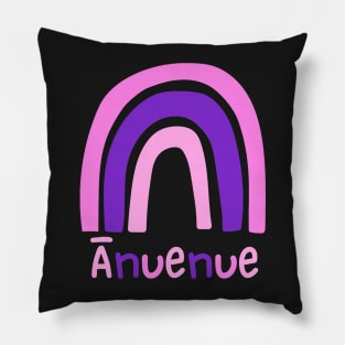 ānuenue rainbow. ʻōlelo hawaiʻi. hawaiian language. ʻōlelo vocabulary terms. hawaii sayings Pillow