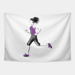 Running woman Tapestry