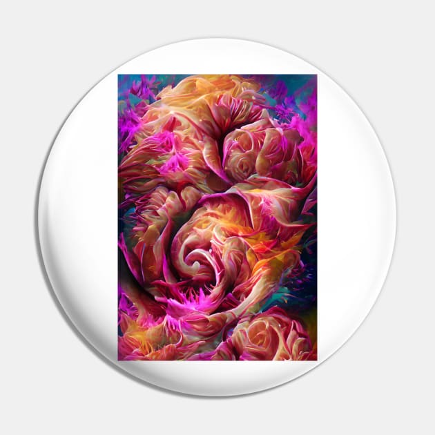 Rose Fractal Pin by Dturner29