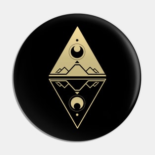 As Above So Below Gold Pin