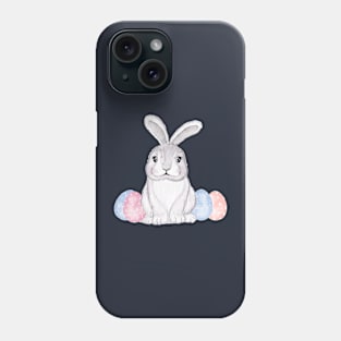 Bunny Eggs Watercolor Phone Case