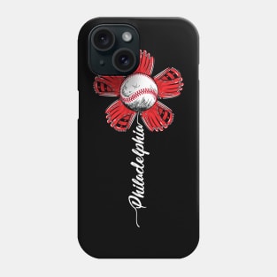 Philladelphia Baseball Flower Vintage Baseball Fans Phone Case