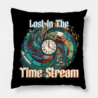 Lost in the Time Stream Pillow