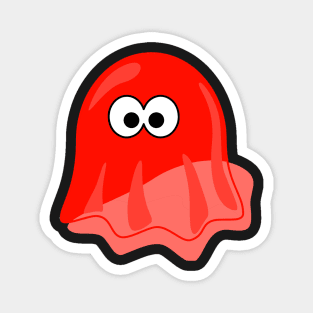 Adorable little red ghost Magnet