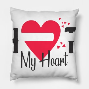 Shot My Heart Pillow