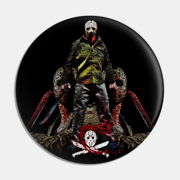 JASON VOORHEES FRIDAY 13 VIERNES 13 HALLOWEEN Pin by EBAN