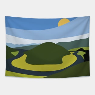 Snaking river Tapestry